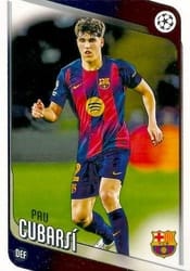 2025-26 Topps UEFA Club Competitions Base Set Pau Cubarsí #183 card