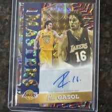 2025-26 Finest Masters Autographs Pau Gasol #MA-PG card