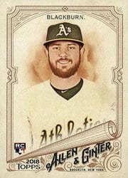 2018 Topps Allen & Ginter Base Set Paul Blackburn #206 card