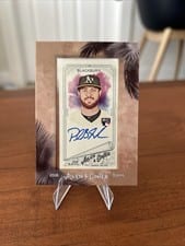 2018 Topps Allen & Ginter Framed Mini Autographs Paul Blackburn #MA-PL card
