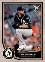 2018 Topps Big League Base Set Paul Blackburn #103 card
