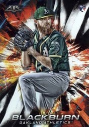2018 Topps Fire Base Set Paul Blackburn #102 card