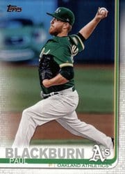 2019 Topps Base Set Paul Blackburn #36 card