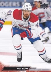 2022-23 Upper Deck Base Set Paul Byron #351 card