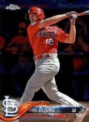 2018 Topps Chrome Base Set Paul DeJong #79 card
