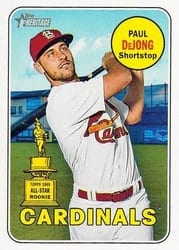 2018 Topps Heritage Base Set Paul DeJong #320b card