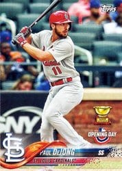 2018 Topps Opening Day Base Set Paul DeJong #188 card