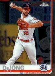 2019 Topps Chrome Base Set Paul DeJong #36 card