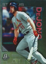 2020 Bowman Platinum Base Set Paul DeJong #10 card