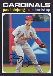 2020 Topps Heritage Base Set Paul DeJong #476 card