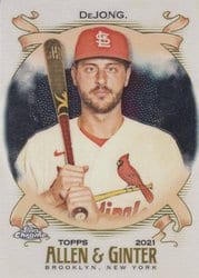 2021 Topps Allen & Ginter Chrome Base Set Paul DeJong #41 card