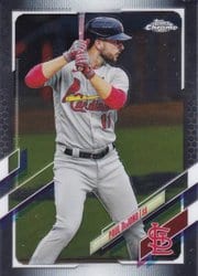 2021 Topps Chrome Base Set Paul DeJong #118 card