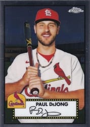 2021 Topps Chrome Platinum Anniversary Base Set Paul DeJong #424 card