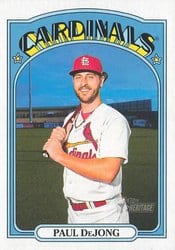 2021 Topps Heritage Base Set Paul DeJong #554 card