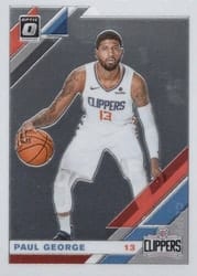 2019-20 Donruss Optic Base Set Paul George #20 card