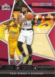 2020-21 Hoops Lights Camera Action Paul George #2 card