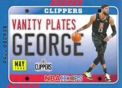 2020-21 Hoops Vanity Plates Paul George #8 card