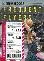 2020-21 Hoops Winter Frequent Flyers Paul George #6 card
