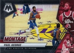 2020-21 Panini Mosaic Montage Paul George #4 card
