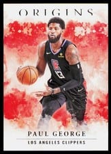 2020-21 Panini Origins Base Set Paul George #30 card