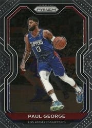 2020-21 Panini Prizm Base Set Paul George #14 card