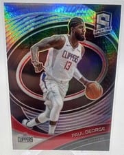 2020 Panini Spectra Paul George Asia Black White #72 card