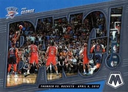 2021-22 Panini Mosaic Bang! Paul George #7 card