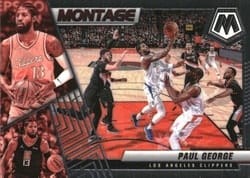 2021-22 Panini Mosaic Montage Paul George #22 card