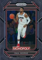 2022-23 Panini Prizm Monopoly Base Set Paul George #38 card