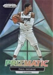 2022-23 Panini Prizm Prizmatic Paul George #14 card