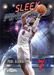 2025-26 Topps Chrome Sleek Finishers Paul George #SF-16 card