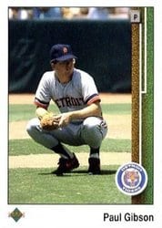 1989 Upper Deck Base Set Paul Gibson #47 card