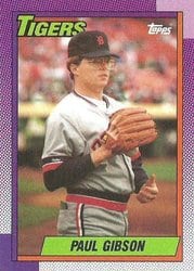 1990 Topps Base Set Paul Gibson #11 card