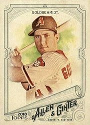 2018 Topps Allen & Ginter Base Set Paul Goldschmidt #66 card
