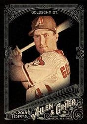 2018 Topps Allen & Ginter X Base Set Paul Goldschmidt #66 card