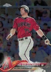 2018 Topps Chrome Base Set Paul Goldschmidt #37 card