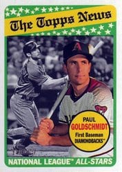2018 Topps Heritage Base Set Paul Goldschmidt #46 card