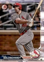 2019 Bowman Base Set Paul Goldschmidt #85 card