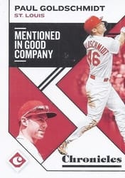 2019 Panini Chronicles Base Set Paul Goldschmidt #29 card