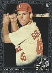 2019 Topps Allen & Ginter X Base Set Paul Goldschmidt #62 card