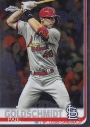 2019 Topps Chrome Update Base Set Paul Goldschmidt #1 card
