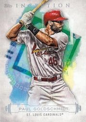 2019 Topps Inception Base Set Paul Goldschmidt #38 card