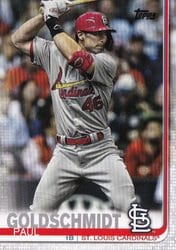 2019 Topps Update Base Set Paul Goldschmidt #US12 card