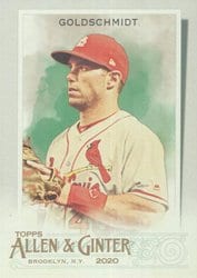 2020 Topps Allen & Ginter Base Set Paul Goldschmidt #3 card