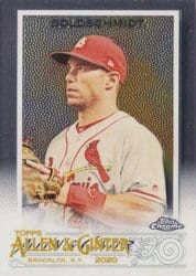 2020 Topps Allen & Ginter Chrome Base Set Paul Goldschmidt #3 card