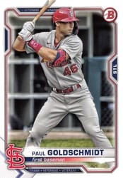 2021 Bowman Base Set Paul Goldschmidt #95 card