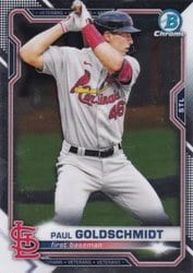 2021 Bowman Chrome Base Set Paul Goldschmidt #46 card