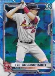2021 Bowman Chrome Sapphire Edition Base Set Paul Goldschmidt #46 card