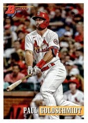 2021 Bowman Heritage Base Set Paul Goldschmidt #31 card