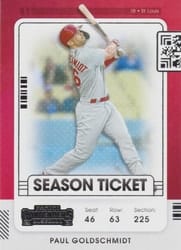 2021 Panini Contenders Base Set Paul Goldschmidt #54 card